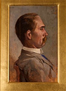 Giovanni Fattori - Portrait of Mr Mazzoli - (MeisterDrucke-164296)