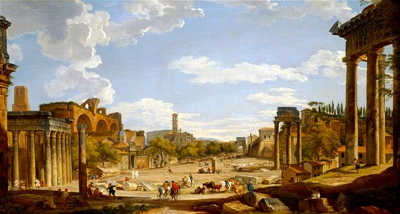 Giovanni Paolo Panini - View of the Roman Forum - 47.93 - Detroit Institute of Arts