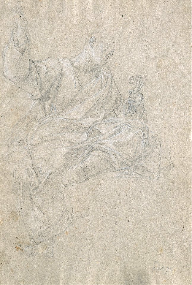 Giovanni Odazzi - Study for the Apostle Peter - Google Art Project