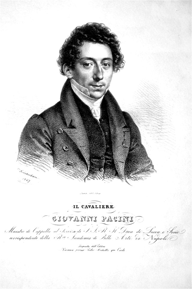 Giovanni Pacini by Kriehuber