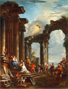 Giovanni Paolo Panini - Adoration of the Magi - 1943.1346 - Fogg Museum. Free illustration for personal and commercial use.