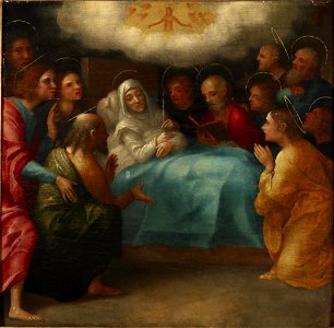Giovanni Francesco Caroto - Death of the Virgin - y1935-33 - Princeton University Art Museum