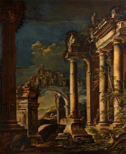Giovanni Ghisolfi (c.1623-1683) - Ruins and Figures - EU0713 - The Torrie Collection