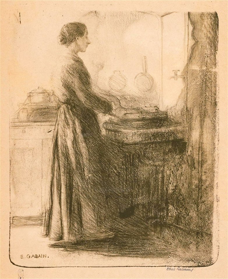 Ethel Gabain - Laveuse de Vaiselle - 9302