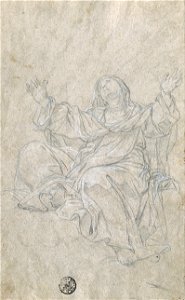 Giovanni Odazzi - Study for Saint Catherine - Google Art Project