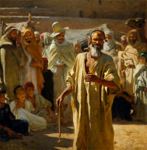 Etienne Dinet - The snake charmer - Google Art Project