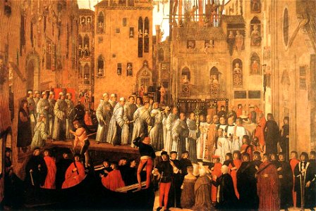 Giovanni mansueti, Miracle of the Relic of the Holy Cross in Campo San Lio 01