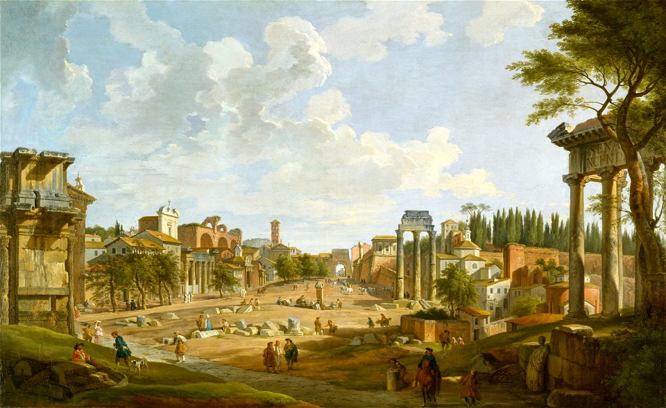 Giovanni Paolo Panini - View of the Roman Forum - Walters 372366