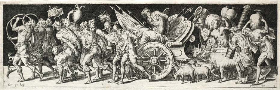 Etienne Delaune (French, 1518-19-c. 1583) - Combats and Triumphs - 1924.668 - Cleveland Museum of Art