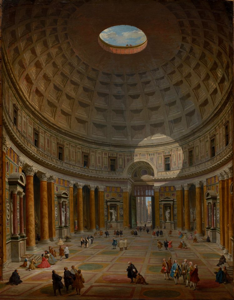 Giovanni Paolo Panini - Interior of the Pantheon, Rome - 1974.39 - Cleveland Museum of Art