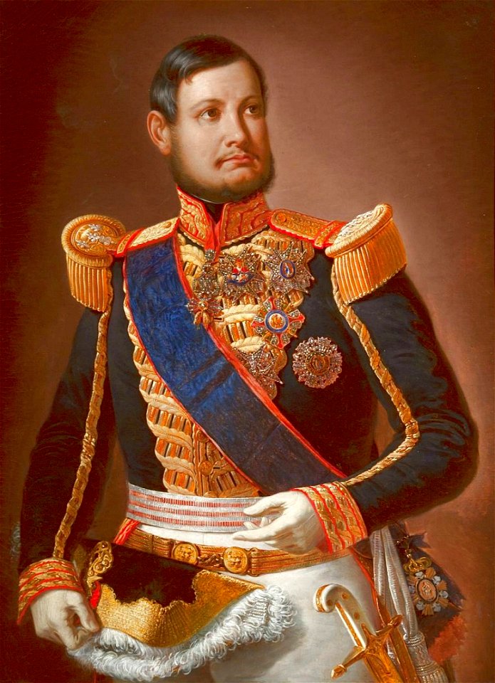 Giovanni Salomone, Ritratto di Ferdinando II, 1851. Caserta, Palazzo Reale