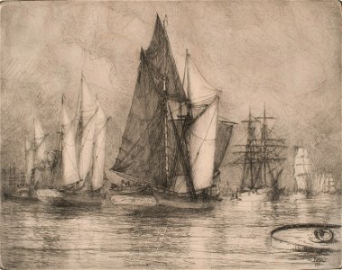 Etsning - Sjöhistoriska museet - OB 845