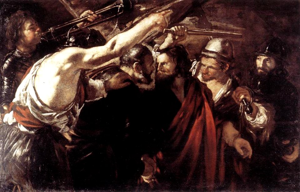 Giovanni Serodine - Parting of Sts Peter and Paul Led to Martyrdom - WGA21163