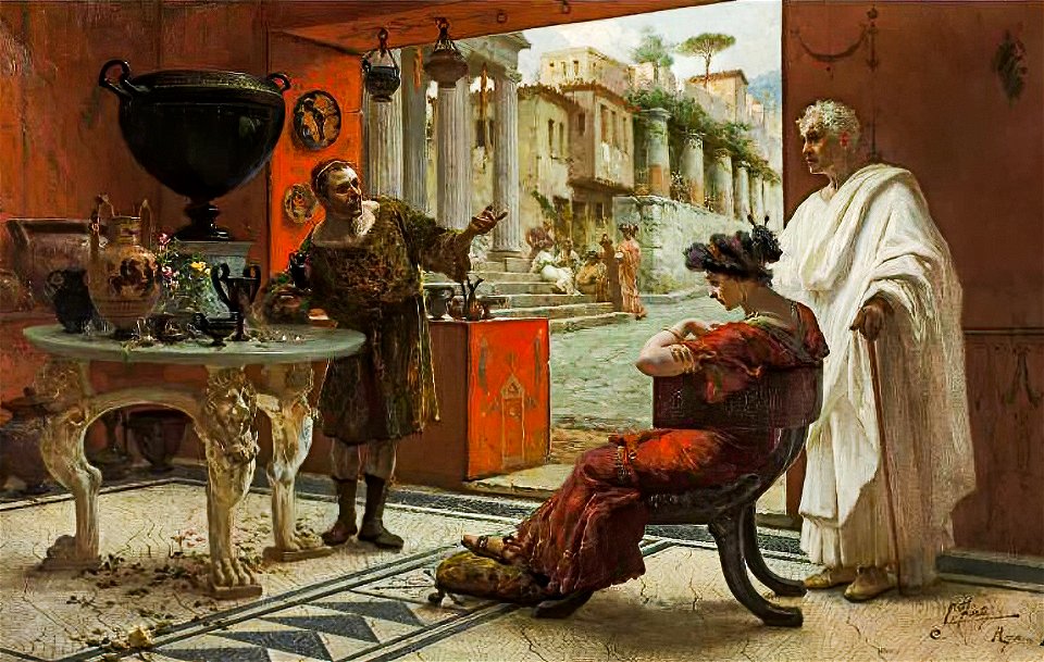 Ettore Forti The Vendor of Antiquities - Free Stock Illustrations