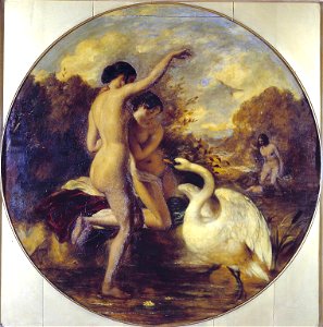 Etty – Female Bathers Surprised by a Swan