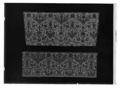 Ett stycke broderad sammet - Livrustkammaren - 17754-negative