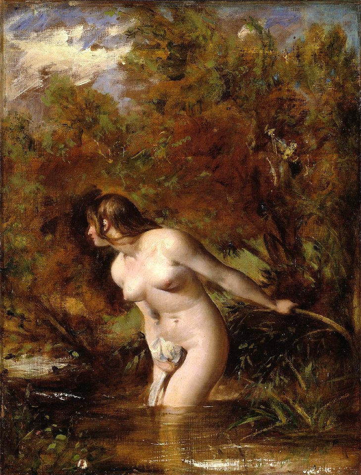 Etty – Musidora- The Bather 'At the Doubtful Breeze Alarmed'