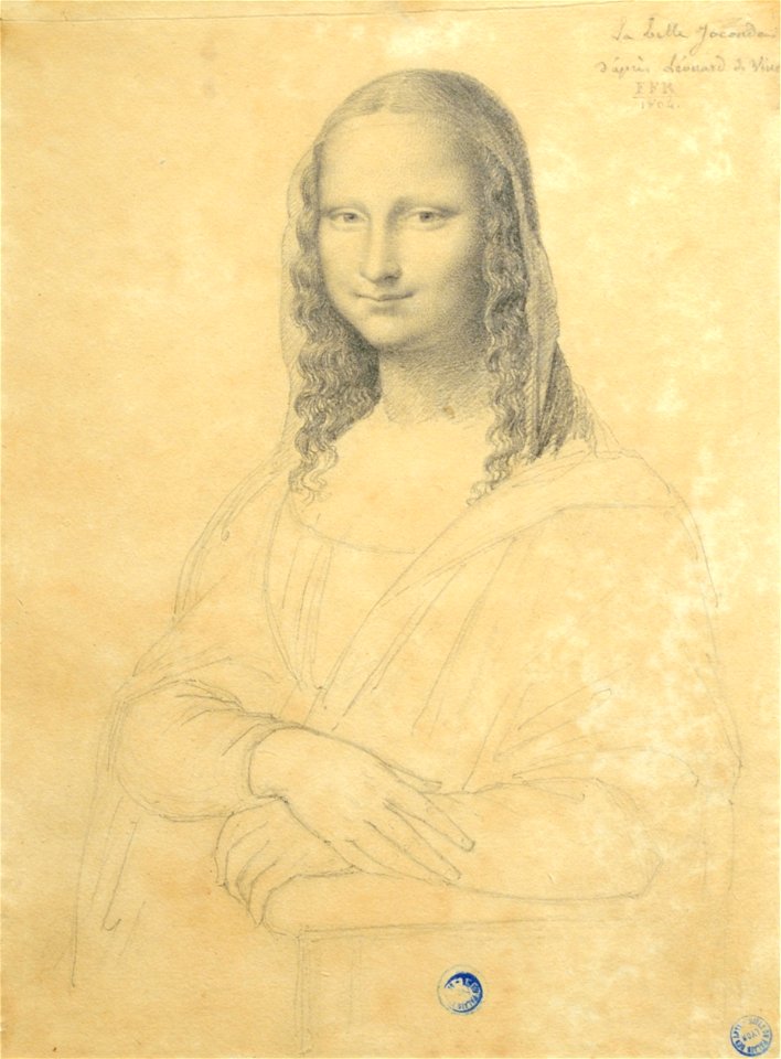 Etude d'après la joconde-Fleury François Richard-MBA Lyon 2014