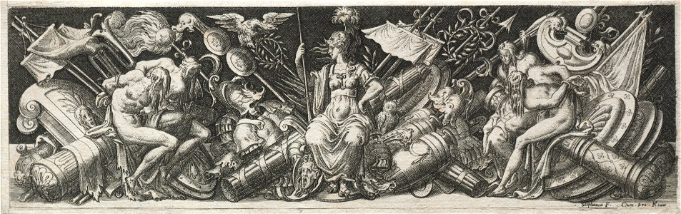 Etienne Delaune (French, 1518-19-c. 1583) - Combats and Triumphs - 1924.667 - Cleveland Museum of Art