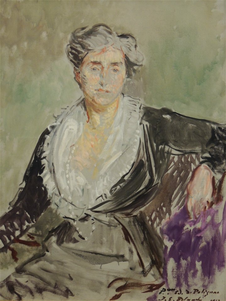 Etude pour le portrait de la princesse Edmond de Polignac (Blanche)