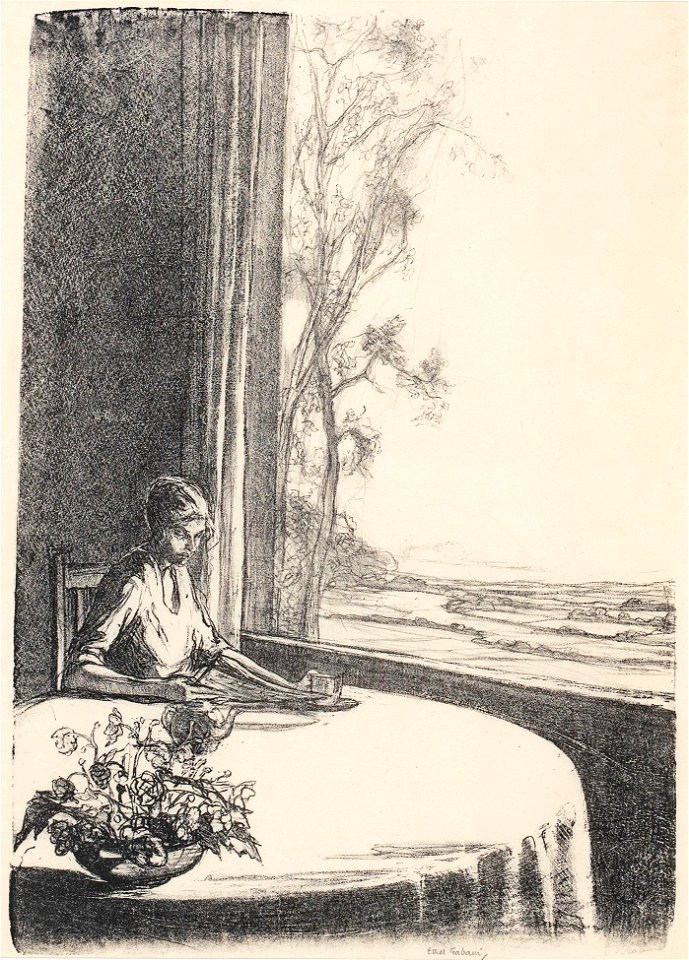 Ethel Gabain - A Window at Olantigh - 9317