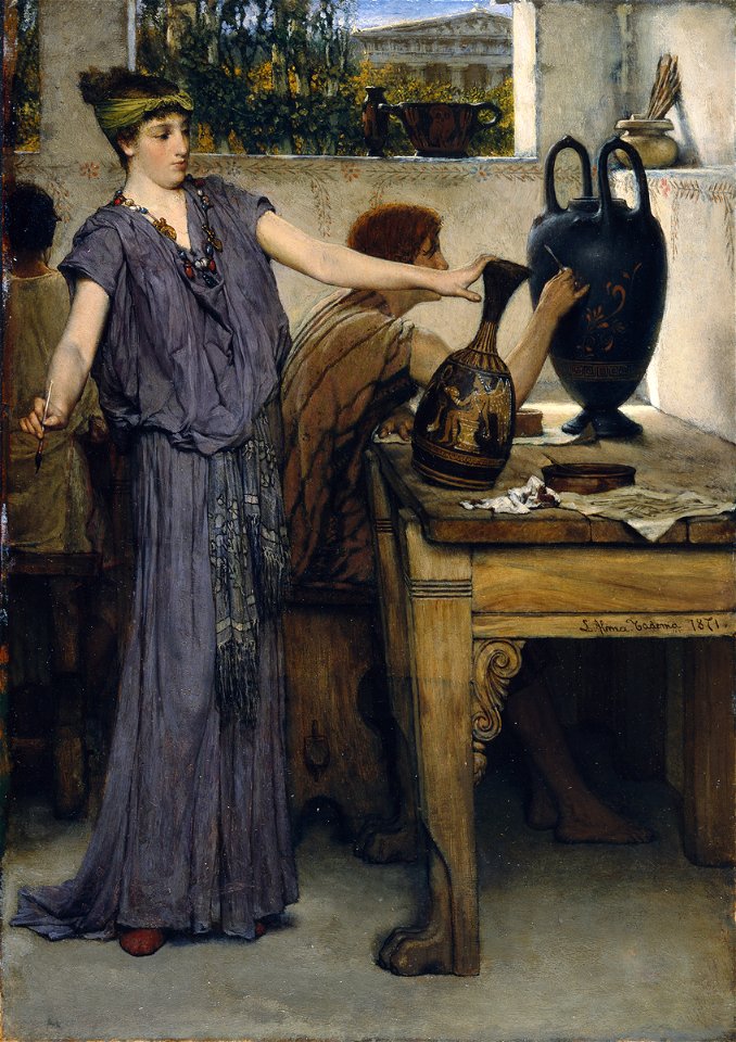Etruscan Vase Painters - Lawrence Alma-Tadema - 1871- MCAG 1980 233