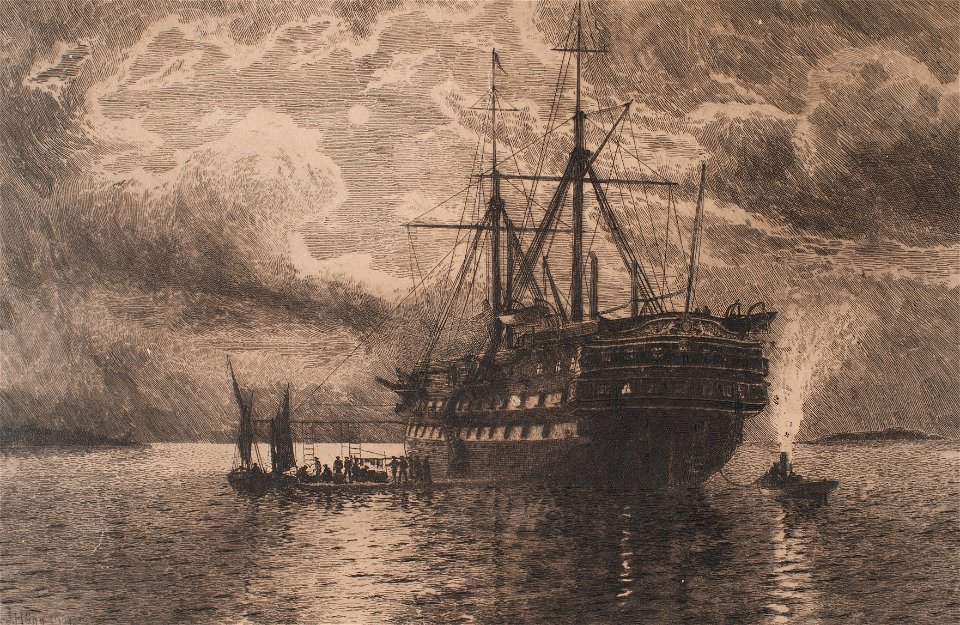 Etsning - Sjöhistoriska museet - OB 855