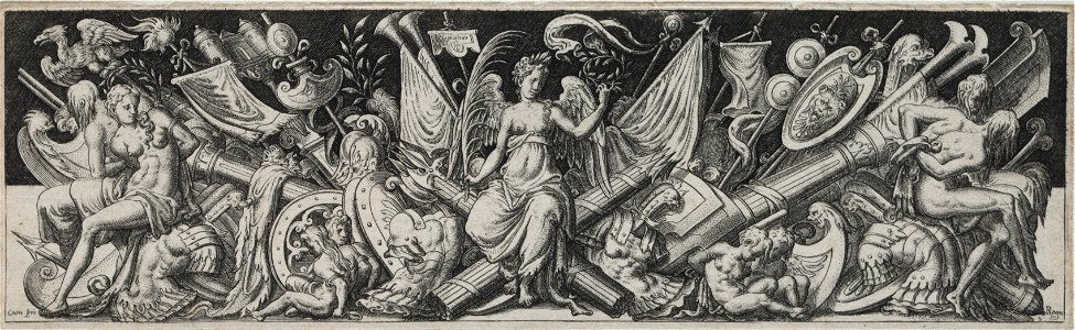 Etienne Delaune (French, 1518-19-c. 1583) - Combats and Triumphs No. 3 - 1939.627 - Cleveland Museum of Art