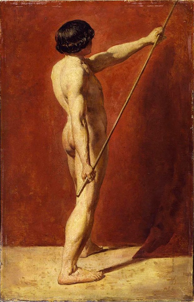 Etty – Male Nude with Staff