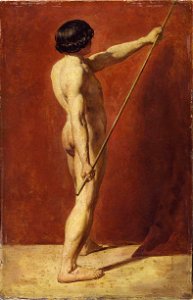 Etty – Male Nude with Staff