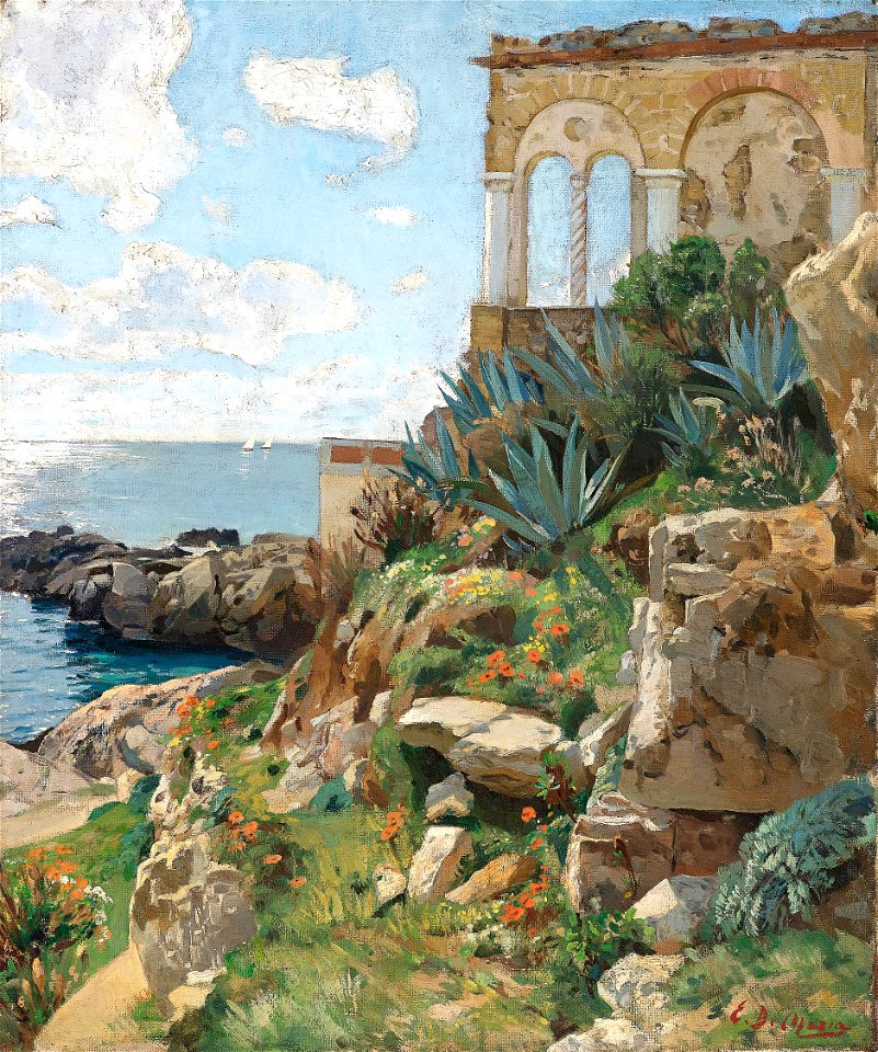 Ettore De Maria Bergler Küstenmotiv