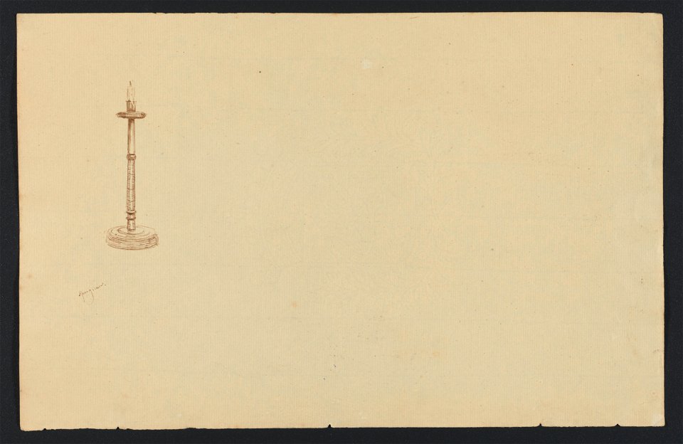 Etude de chandelier drawing by Jean-François Taelemans, R-2009-26346, Prints Department, Royal Library of Belgium
