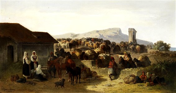 Eugen Adam Maultierkarawane 1873