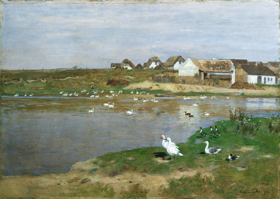 Eugen Jettel - Der Gänseteich in Kotting-Neusiedl - 338 - Österreichische Galerie Belvedere