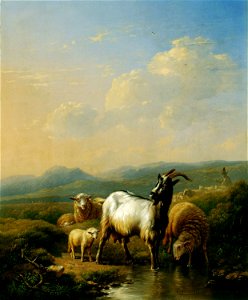 Eugen Joseph Verboeckhoven (1799-1881) - Goats and Sheep - RCIN 407874 - Royal Collection