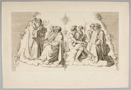 Eugen Eduard Schäffer after Peter von Cornelius - Dante in Paradise