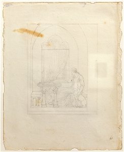 Etude pour Valentine de Milan pleurant la mort de son époux-François Fleury Richard-Mba Lyon 2014