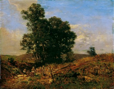 Eugen Jettel - Baumgruppe am Feldweg - 2527 - Österreichische Galerie Belvedere