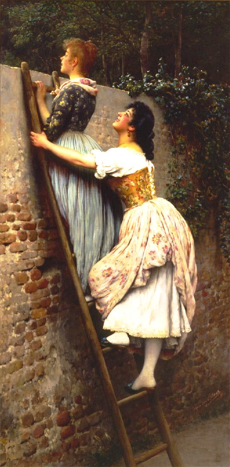 Eugen Von Blaas - Curiosity - Sarjeant Gallery