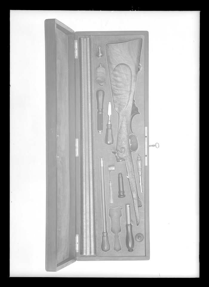 Etui m dubbelbössa - Livrustkammaren - 27212
