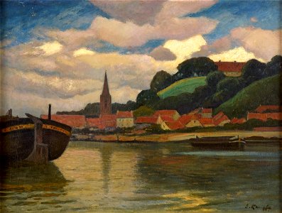 Eugen Kampf Dorf am Fluss
