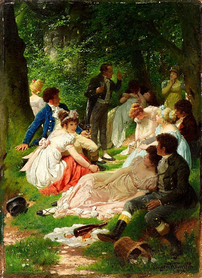 Eugen Klimsch Das Picknick 1894