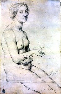 Etude Venus a Paphos Ingres 1852