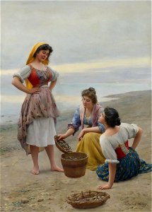 Eugene de Blaas - The Clam Diggers
