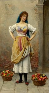 Eugene de Blaas - The Market Girl