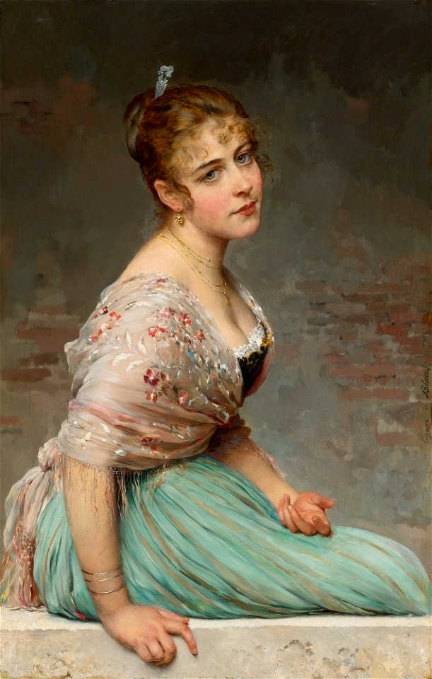 Eugene de Blaas-Contemplation