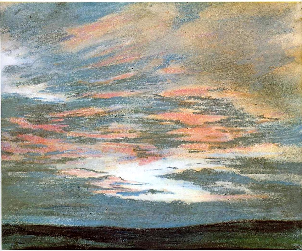 Eugene Delacroix Untergehende Sonne