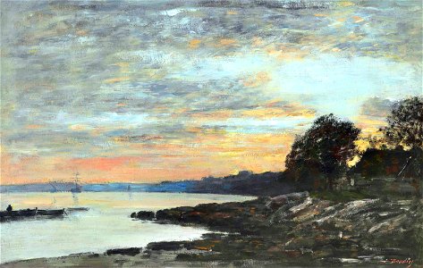 Eugene boudin rade de brest baie de camfrout quai des kerhors