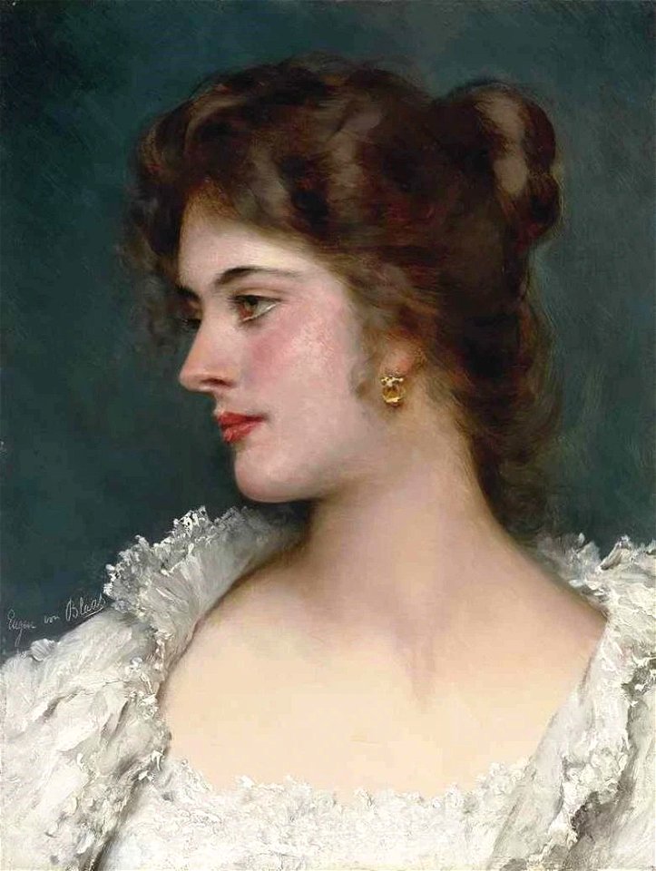Eugene de Blaas - A Young Beauty (2)