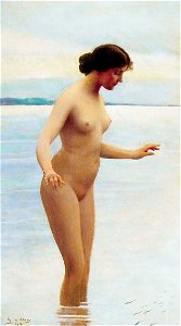Eugene de Blaas - In the water (1914, derivative work)